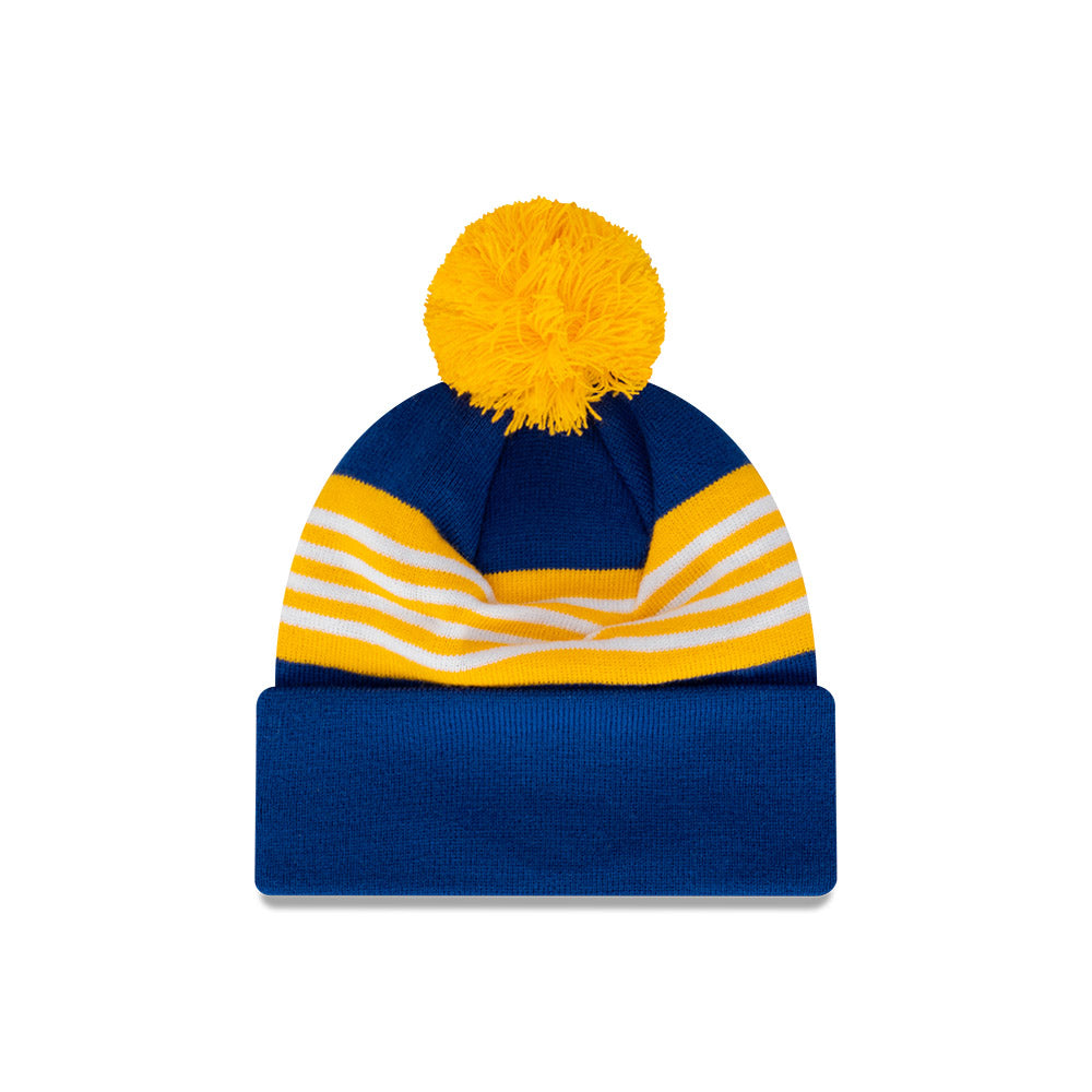 West Coast Eagles Beanie - AFL Official Team Colour Retro Collection Pom Knit - New Era